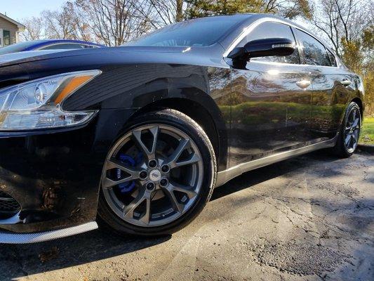 2012 Nissan Maxima $380 front/rear pads and rotors vs $600 at the dealer.