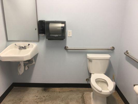 The women's bathroom