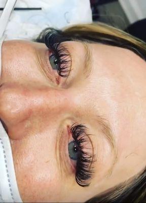 Hybrid eyelash set