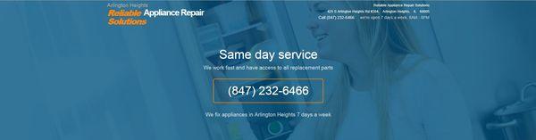 Reliable Appliance Repair Solutions-(847) 232-6466 Friendly and Reliable Appliance Helpers http://www.appliancerepair-arlingtonheightsil.com