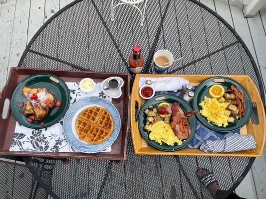 Breakfast made to order from our friendly chef Jim.