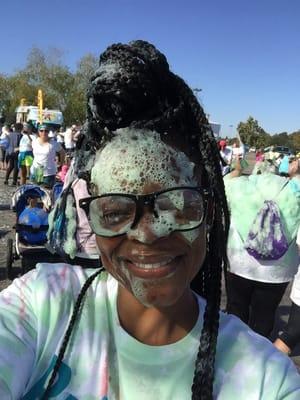 My faaaaaaaace!!!! #bubblerun #bubblerunnola #amfun