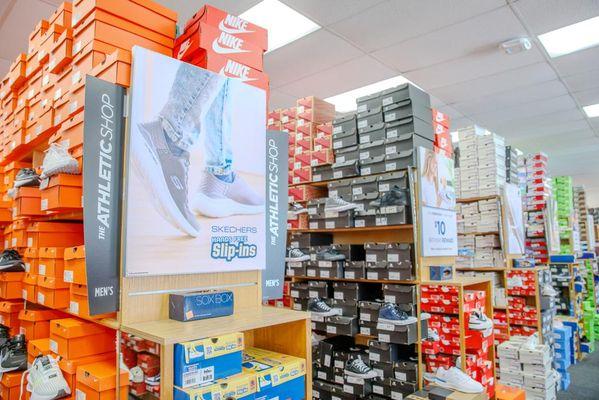 Athletic Shoes Section of Store