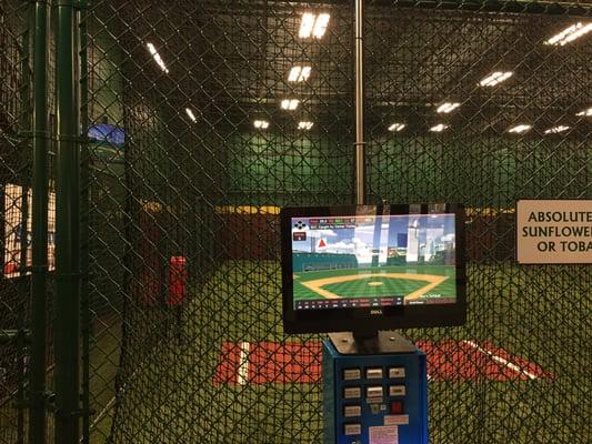 Hit Trax Baseball Simulator Cage