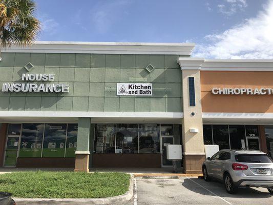 J&K Cabinets 's Store Front 
 
 In Crossroads Square the same plaza, north side of  Lowe's.