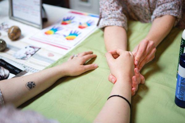 Hand Reflexology with Jenna; photo by Megan Leigh Barnard