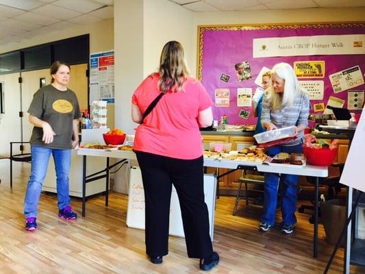 Nice ladies always selling snacks during election polling days to support youth mission trips