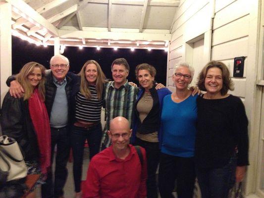 Family in California - meeting birth relatives for the first time! I'm in blue, second from the end on the right.