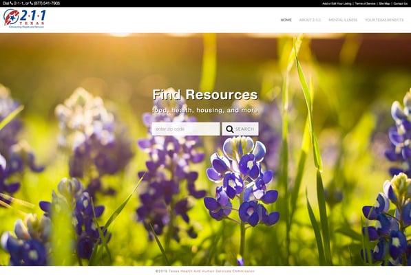 Nonprofit WordPress Web Design http://www.211texas.org/