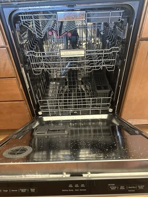 New Kitchen-aide dishwasher.