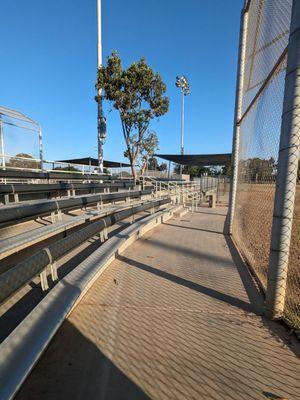 Bleachers by the softball field