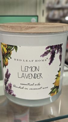 Red leaf home lemon and lavender candle takes care of two problems in one!