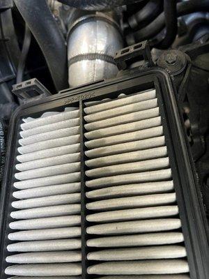 Broken Air Filter Housing Catch (wide view)