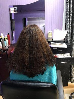 Before doing keratin