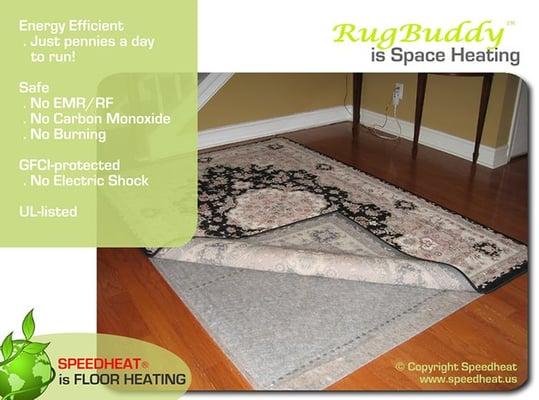 RugBuddy Portable Radiant Floor Heater