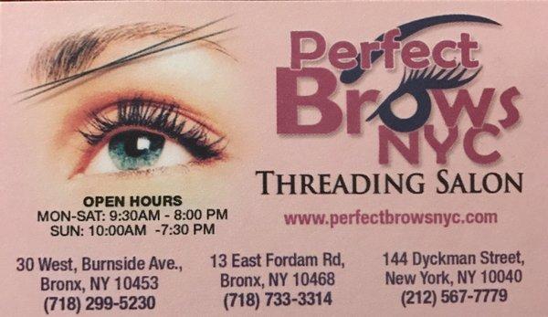 Perfect Brows NYC Threading Salon