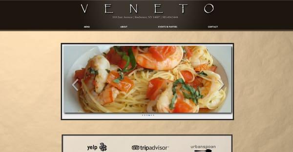 Veneto Restaurant Main Page