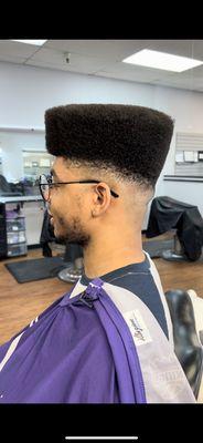 Shaped flat top with fade