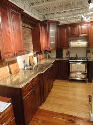 J&K Cabinets with granite countertops