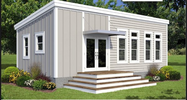 The Provincial Tiny Home, offred at 510 sqft. with an open studio floorplan and full kitchen and bathroom