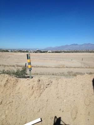 Landfill dumping area