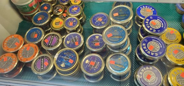 Excellent prices for caviar.