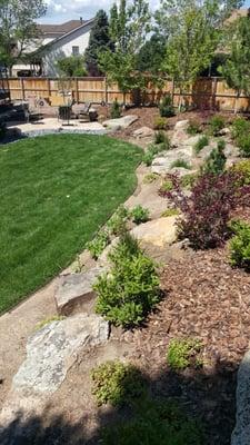 Backyard renovation in Lone Tree