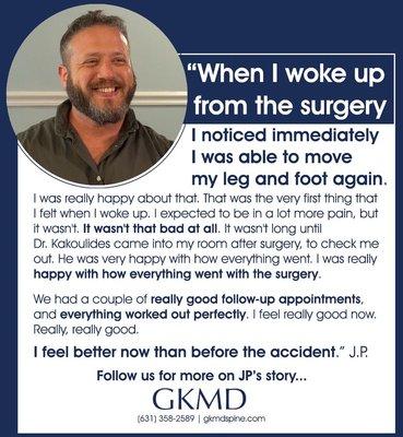 Our patient testimonials