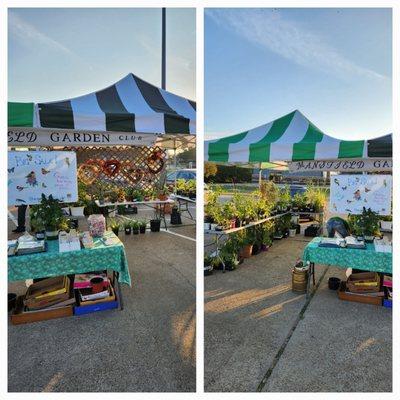 The Mansfield Garden Club selling plants from the gardens of their members.