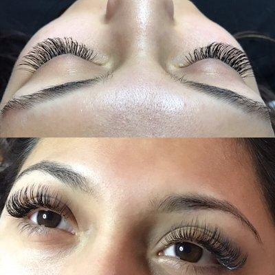 Classic Lash extensions. So pretty!