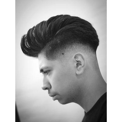 Curved (Drop) Fade w/ a Blow Dry/ Style