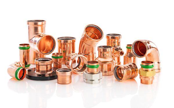 Merit Brass also carries 1/2" - 4" copper press fittings known as CopperPress in the EPDM sealing element.