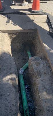 Sewer lateral replacements in Santa Cruz County, CA.