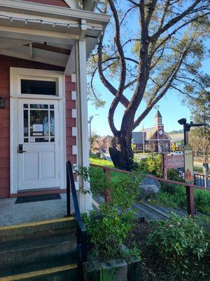 The entrance to Novato history