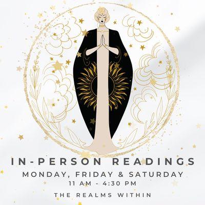 In-Person Readings at The Realms Within