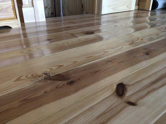 We can help after water damages your wood floors