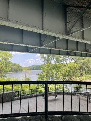 Interstate Park (under bridge) view  Perfect sit and eat after ordering