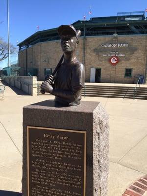 Hank Aaron played here