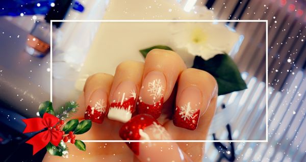 My beautiful Christmas nails!