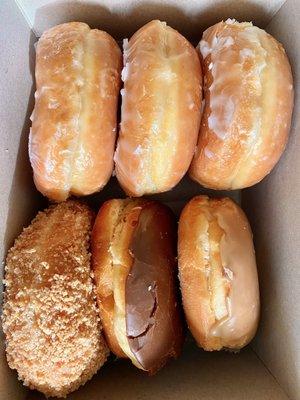 Glaze, Maple, Cream Filled and Crumb Donuts