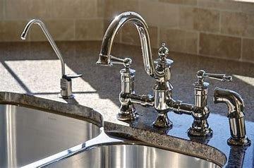 kitchen faucet installs.