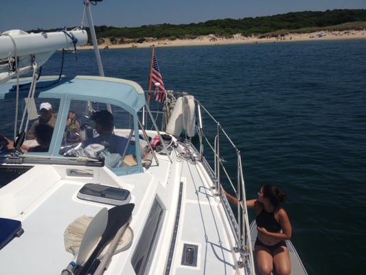 Come sailing and enjoy a lunch stop at a secluded beach!