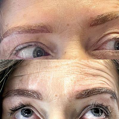 Powder brows micro blading nano brows