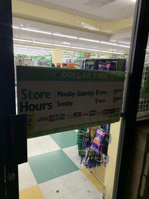 Store hours