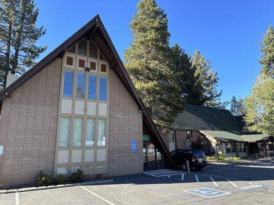 Entrance to our Sanctuary.  Our Sunday morning worship service is at 10:00 am.