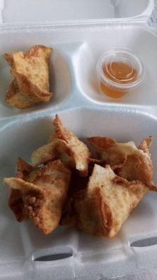 Fully loaded crab Rangoon