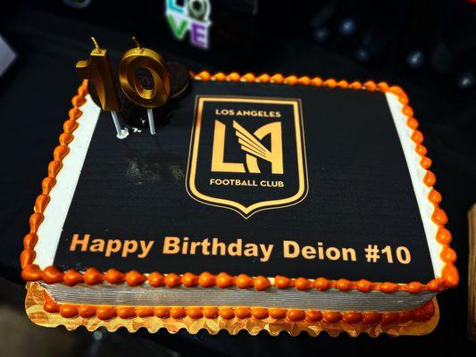 LAFC custom cake!