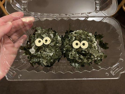 Rice balls Ghibli themed