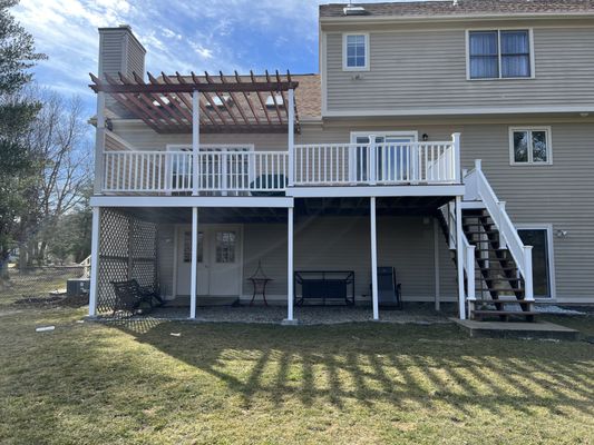 Composite deck and railings