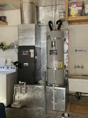 Mitsubishi heat pump and new water heater